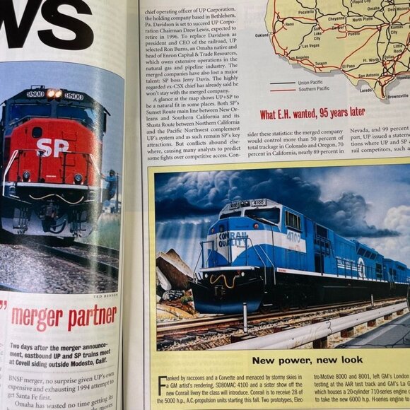 Trains Magazine Railroading Enthusiast November 1995 Vol 55 No 11 u Union Pacif - Picture 6 of 10